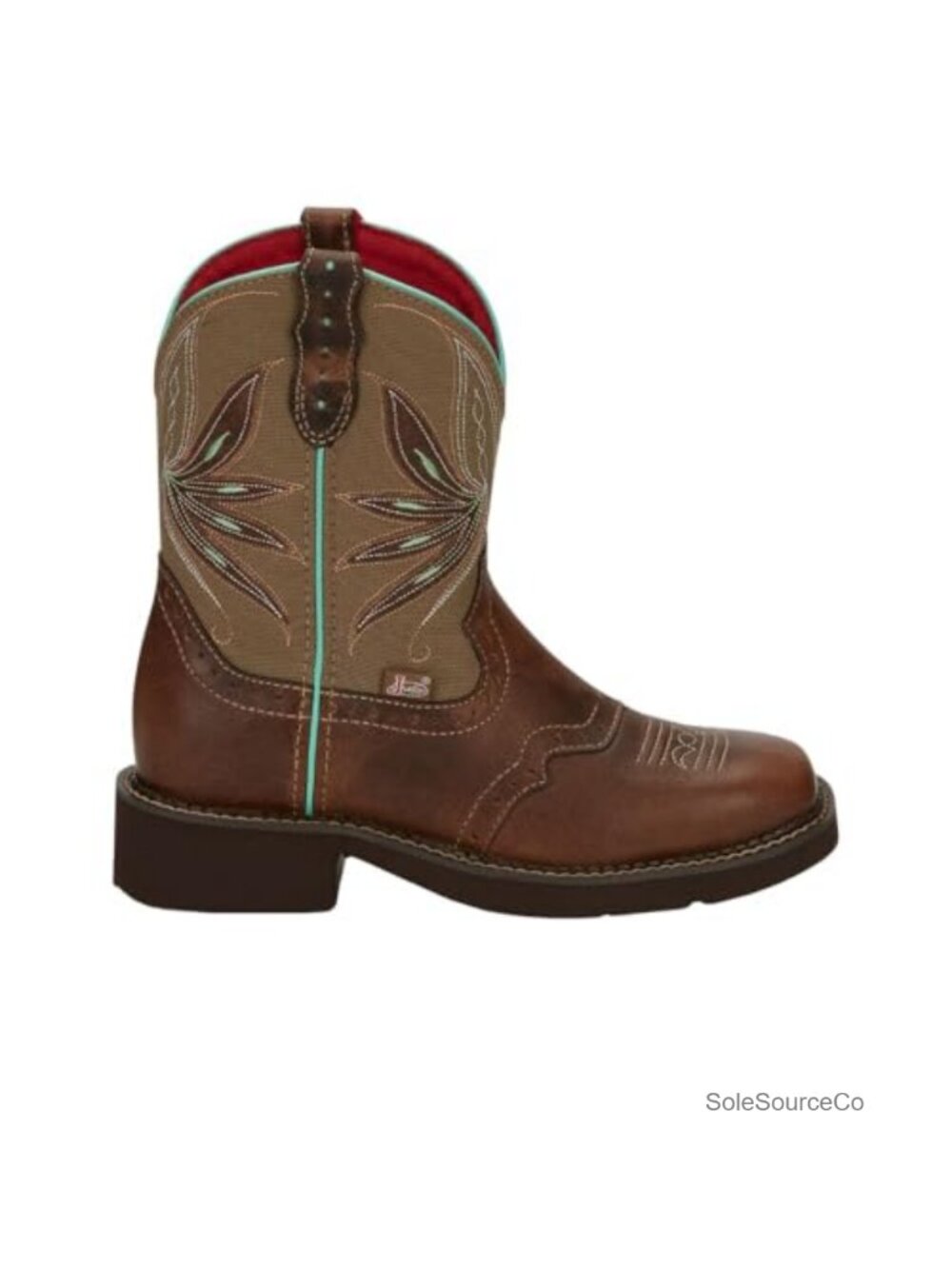 Western Boot Square Toe J-Flex Insole Oil Resistant Rubber Outsole Faux Leather